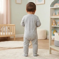 Surplus Baby Organic Cotton Romper for Babies-151 - 9-12 Months