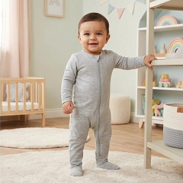 Surplus Baby Organic Cotton Romper for Babies-151 - 9-12 Months