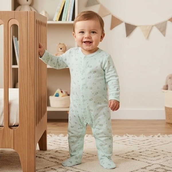 Surplus Baby Organic Cotton Romper for Babies-083 - 3-6 Months
