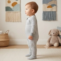 Surplus Baby Organic Cotton Romper for Babies-036 - 0-3 Months