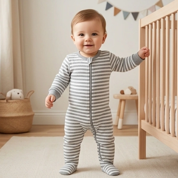 Surplus Baby Organic Cotton Romper for Babies-036 - 0-3 Months
