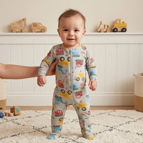 Surplus Baby Organic Cotton Romper for Babies-150 - 9-12 Months