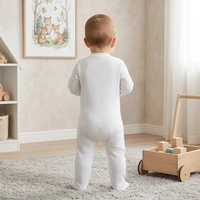Surplus Baby Organic Cotton Romper for Babies-069 - 0-3 Months
