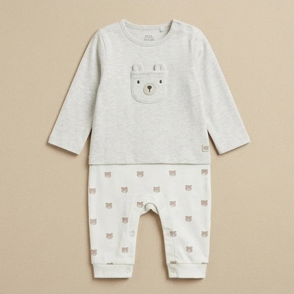 Surplus Baby Organic Cotton Romper for Babies-109 - 3-6 Months