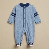 Surplus Baby Organic Cotton Romper for Babies-047 - 0-3 Months