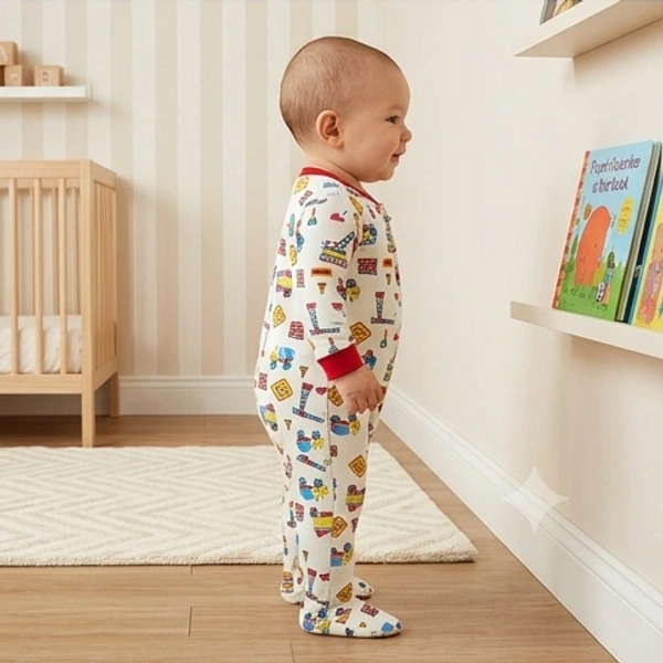 Surplus Baby Organic Cotton Romper for Babies-072 - 3-6 Months