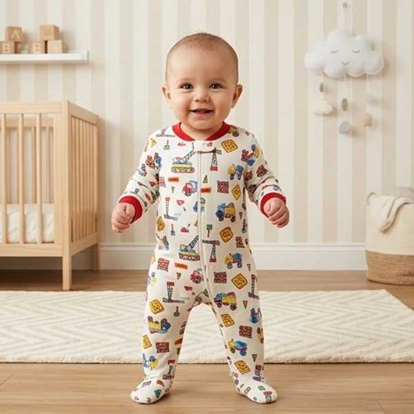 Surplus Baby Organic Cotton Romper for Babies-072 - 3-6 Months