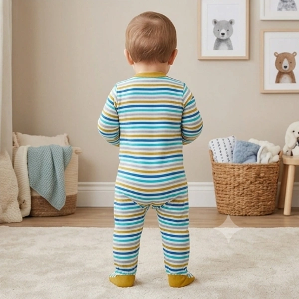 Surplus Baby Organic Cotton Romper for Babies-068 - 0-3 Months
