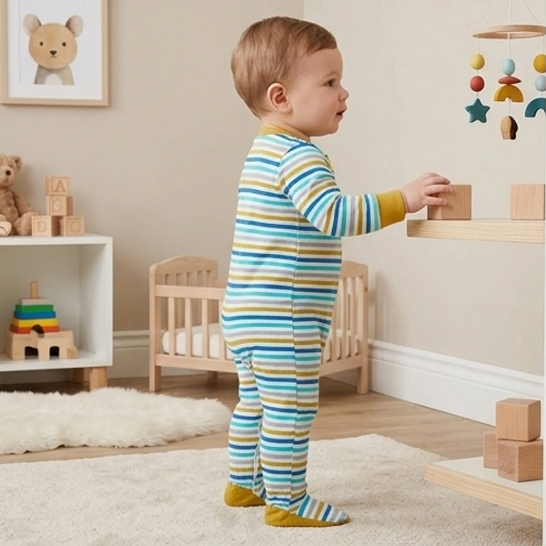 Surplus Baby Organic Cotton Romper for Babies-068 - 0-3 Months