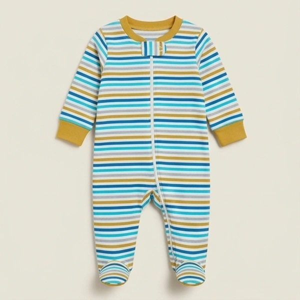 Surplus Baby Organic Cotton Romper for Babies-068 - 0-3 Months