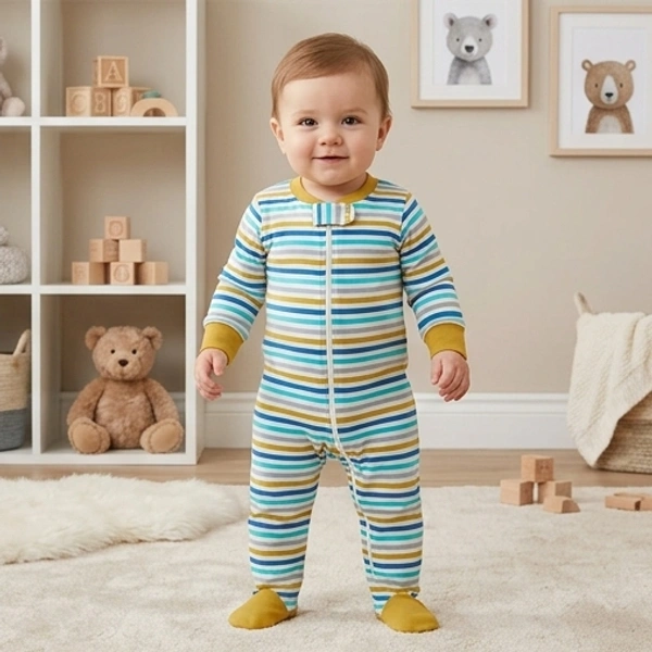 Surplus Baby Organic Cotton Romper for Babies-068 - 0-3 Months
