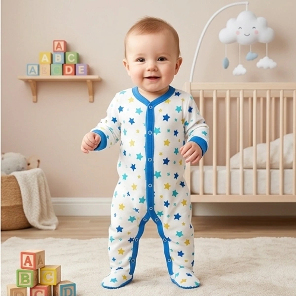 Surplus Baby Organic Cotton Romper for Babies-073 - 3-6 Months