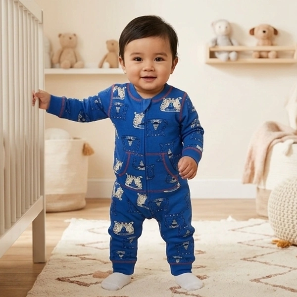 Surplus Baby Organic Cotton Romper for Babies-142 - 6-9 Months