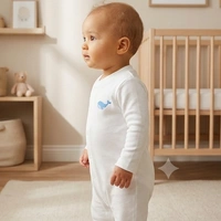 Surplus Baby Organic Cotton Romper for Babies-094 - 3-6 Months