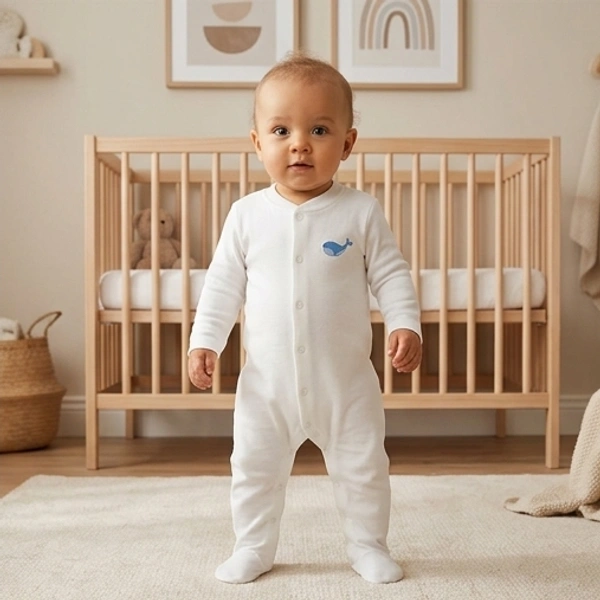 Surplus Baby Organic Cotton Romper for Babies-094 - 3-6 Months