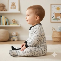 Surplus Baby Organic Cotton Romper for Babies-021 - 0-3 months