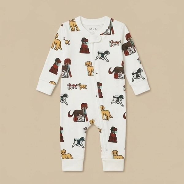 Surplus Baby Organic Cotton Romper for Babies-124 - 6-9 Months