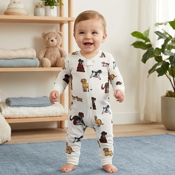 Surplus Baby Organic Cotton Romper for Babies-124 - 6-9 Months