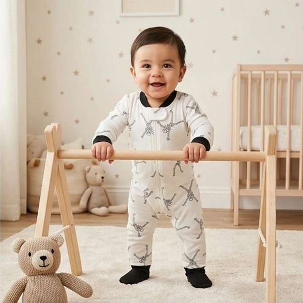 Surplus Baby Organic Cotton Romper for Babies-078 - 3-6 Months