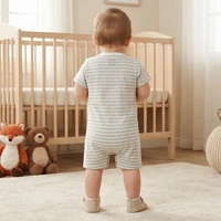 Surplus Baby Organic Cotton Romper for Babies-118 - 6-9 Months