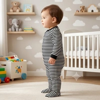 Surplus Baby Organic Cotton Romper for Babies-041 - 6-9 Months