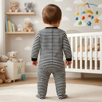Surplus Baby Organic Cotton Romper for Babies-041 - 6-9 Months