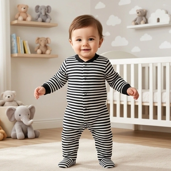 Surplus Baby Organic Cotton Romper for Babies-041 - 6-9 Months