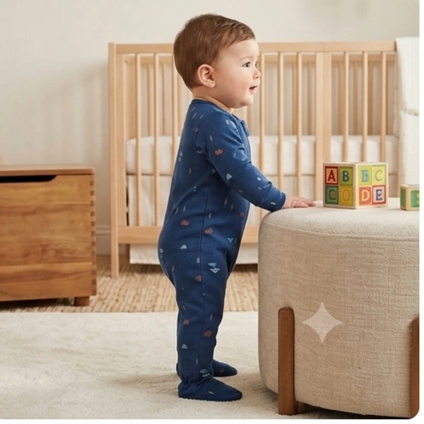Surplus Baby Organic Cotton Romper for Babies-074 - 3-6 Months