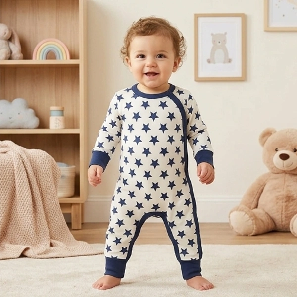 Surplus Baby Organic Cotton Romper for Babies-103 - 3-6 Months