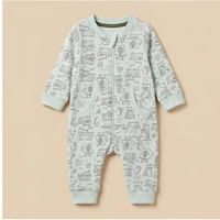 Surplus Baby Organic Cotton Romper for Babies-045 - 0-3 Months