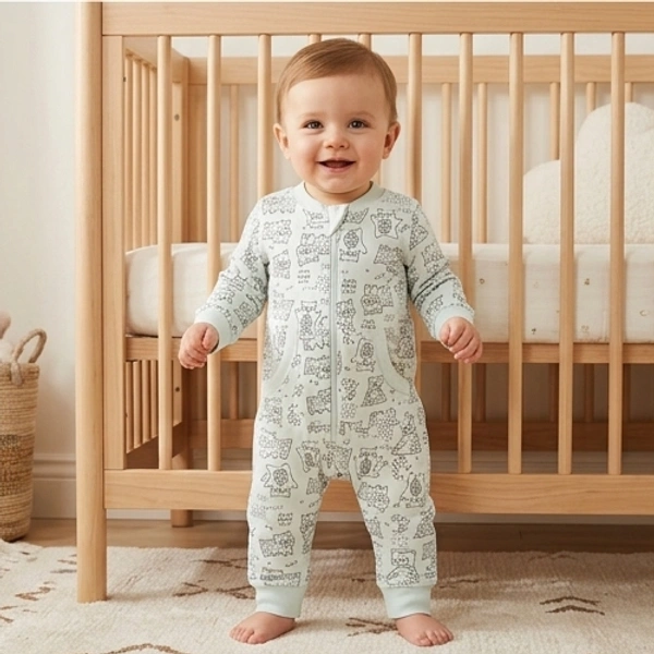 Surplus Baby Organic Cotton Romper for Babies-045 - 0-3 Months