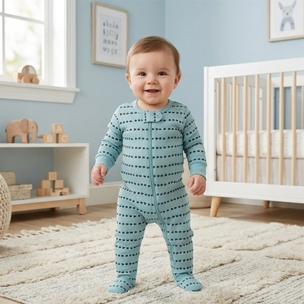 Surplus Baby Organic Cotton Romper for Babies-108 - 3-6 Months