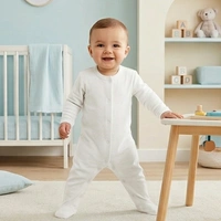 Surplus Baby Organic Cotton Romper for Babies-033 - 3-6 Months