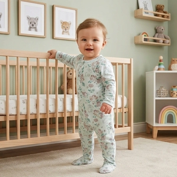 Surplus Baby Organic Cotton Romper for Babies-050 - 0-3 Months