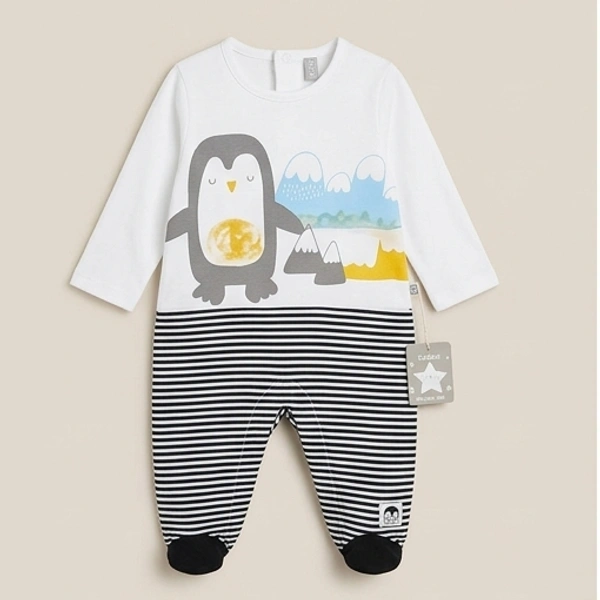 Surplus Baby Organic Cotton Romper for Babies-031 - 0-3 Months