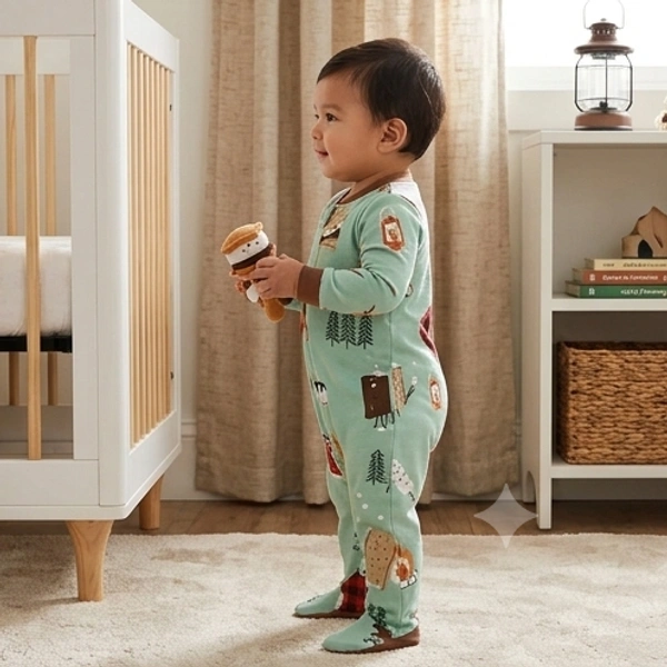 Surplus Baby Organic Cotton Romper for Babies-053 - 0-3 Months