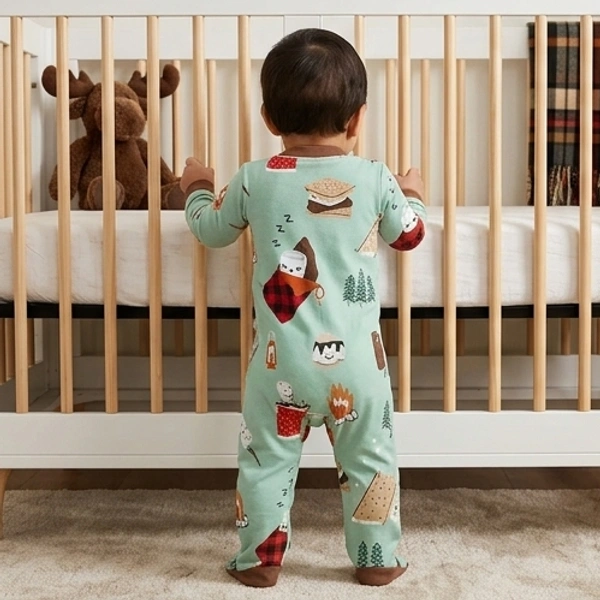 Surplus Baby Organic Cotton Romper for Babies-053 - 0-3 Months