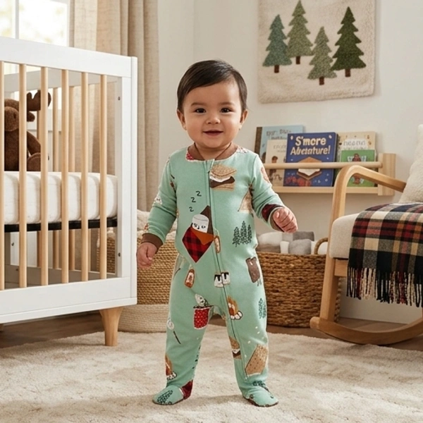 Surplus Baby Organic Cotton Romper for Babies-053 - 0-3 Months
