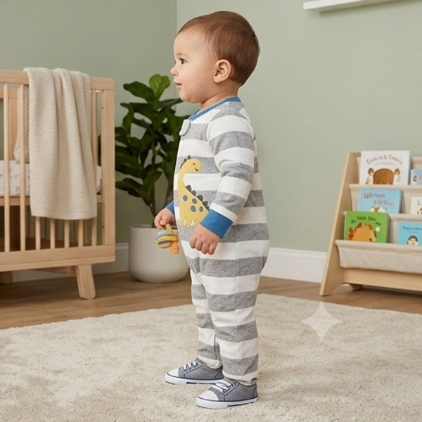 Surplus Baby Organic Cotton Romper for Babies-115 - 3-6 Months