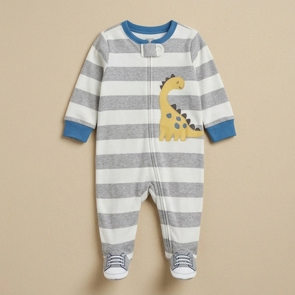 Surplus Baby Organic Cotton Romper for Babies-115 - 3-6 Months