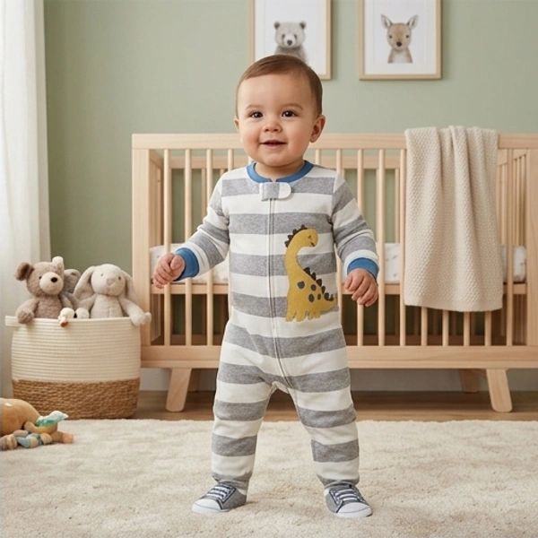 Surplus Baby Organic Cotton Romper for Babies-115 - 3-6 Months