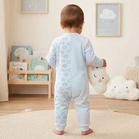 Surplus Baby Organic Cotton Romper for Babies-060 - 0-3 Months