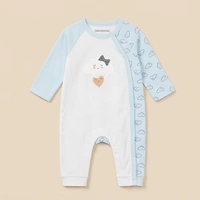 Surplus Baby Organic Cotton Romper for Babies-060 - 0-3 Months