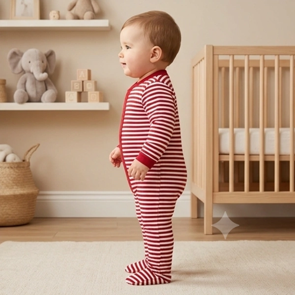 Surplus Baby Organic Cotton Romper for Babies-035 - 0-3 Months