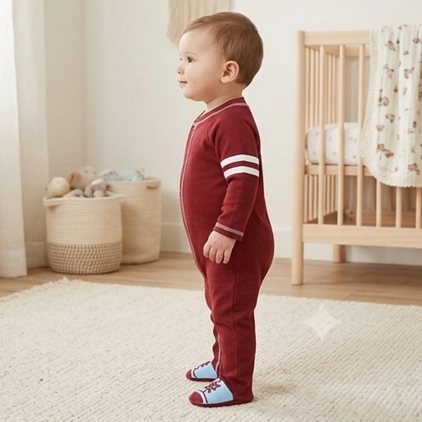 Surplus Baby Organic Cotton Romper for Babies-064 - 0-3 Months