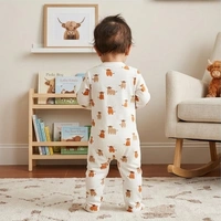 Surplus Baby Organic Cotton Romper for Babies-054 - 0-3 Months