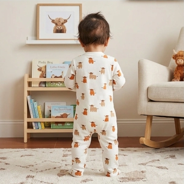 Surplus Baby Organic Cotton Romper for Babies-054 - 0-3 Months