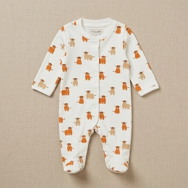Surplus Baby Organic Cotton Romper for Babies-054 - 0-3 Months