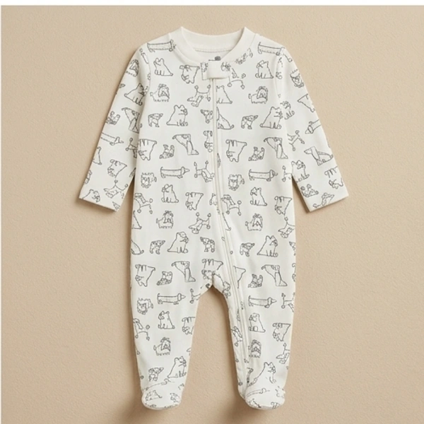 Surplus Baby Organic Cotton Romper for Babies-071 - 3-6 Months