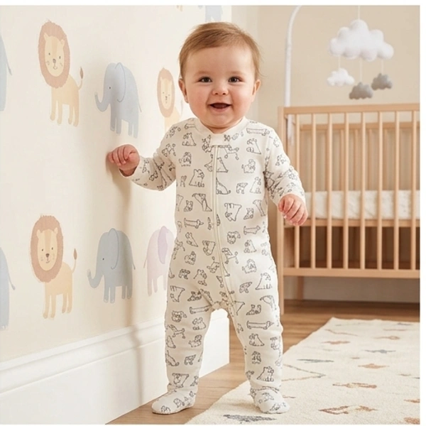 Surplus Baby Organic Cotton Romper for Babies-071 - 3-6 Months